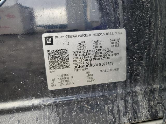 2020 CHEVROLET BLAZER 2LT - 3GNKBCRS3LS597643