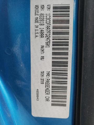 2015 DODGE DART SE 1C3CDFAA7FD247601