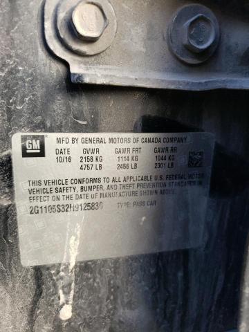 2017 Chevrolet Impala Lt VIN: 2G1105S32H9125830 Lot: 44560934