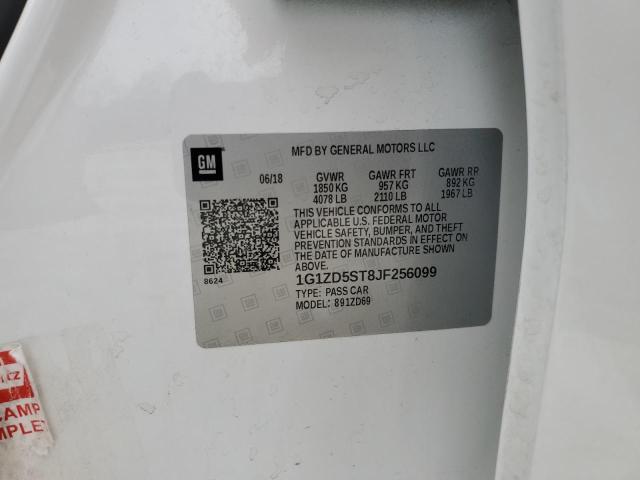 2018 CHEVROLET MALIBU LT 1G1ZD5ST8JF256099