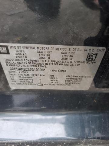 2018 CHEVROLET SILVERADO - 3GCUKREC3JG109052
