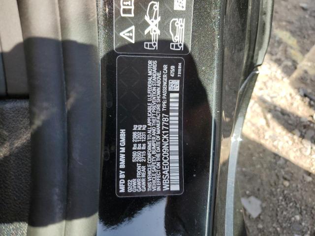 2022 BMW M8 WBSAE0C09NCK17787