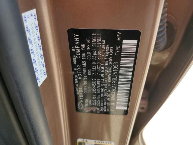 2016 HYUNDAI TUCSON LIM - KM8J3CA29GU251093