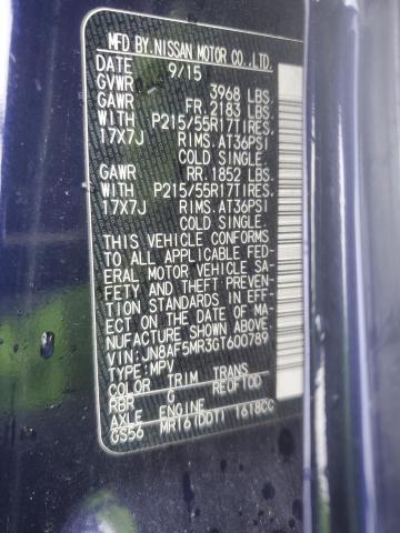 2016 NISSAN JUKE S - JN8AF5MR3GT600789