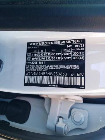 2022 MERCEDES-BENZ GLB 250 4M W1N4M4HB2NW250663