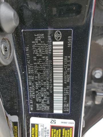 2022 TOYOTA CAMRY NIGH - 4T1G31AK6NU032720