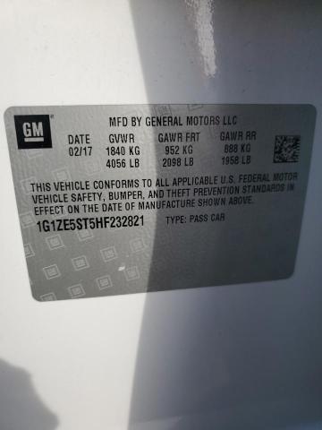 2017 CHEVROLET MALIBU LT 1G1ZE5ST5HF232821