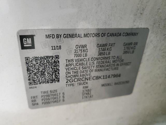 2019 CHEVROLET SILVERADO 2GCRCNEC8K1147964