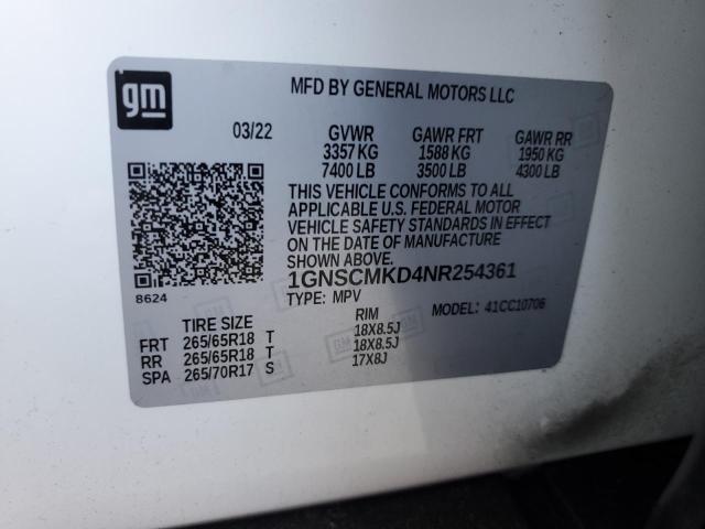 VIN WDDGF8AB1DA814336 2022 CHEVROLET TAHOE no.13