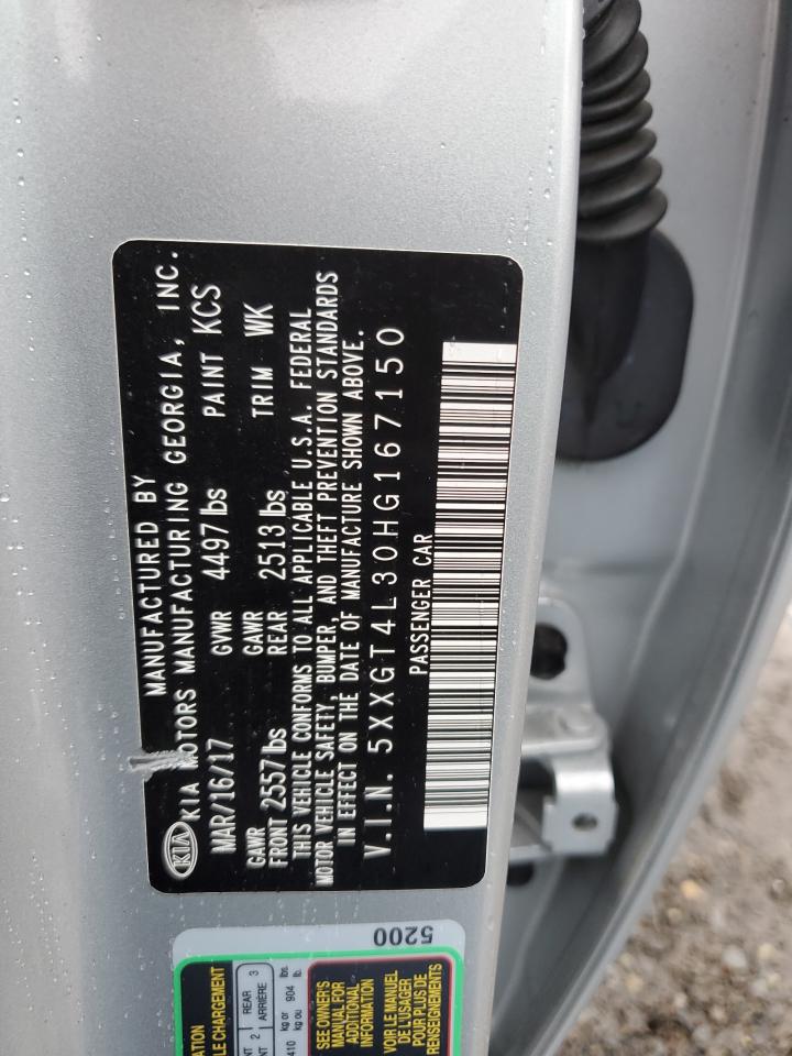 5XXGT4L30HG167150 2017 Kia Optima Lx