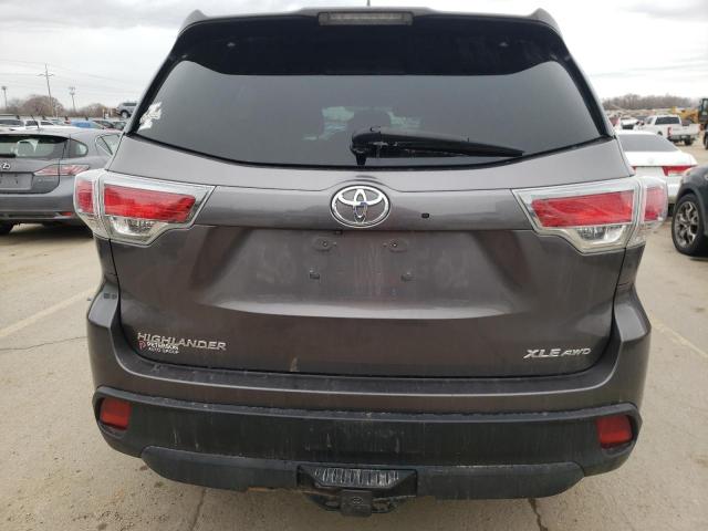 VIN 5TDJKRFH1FS108391 2015 Toyota Highlander, Xle no.6