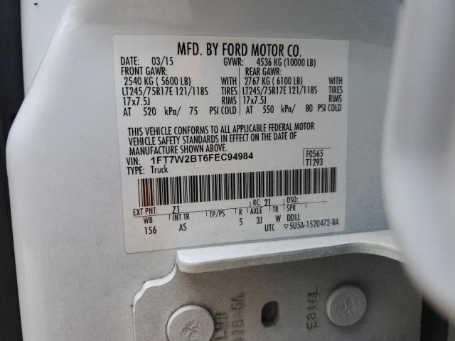 2015 FORD F250 1FT7W2BT6FEC94984