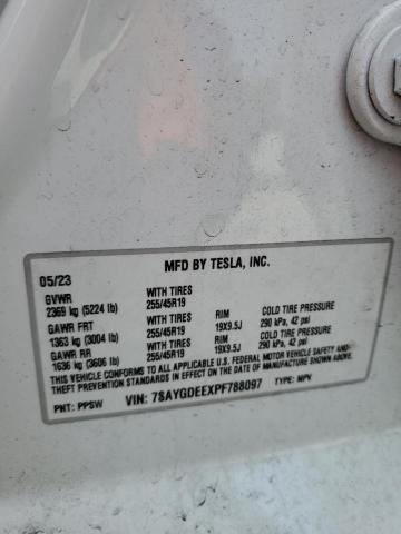 2023 TESLA MODEL Y 7SAYGDEEXPF788097