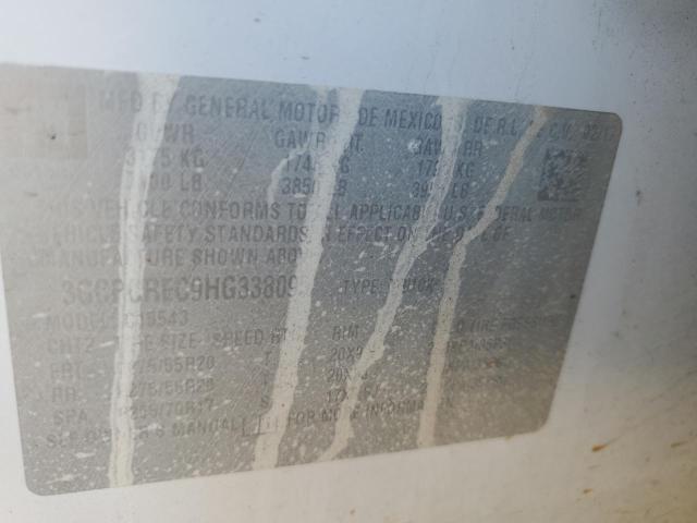 2017 Chevrolet Silverado C1500 Lt VIN: 3GCPCREC9HG338095 Lot: 44465844