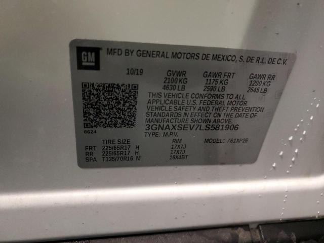 2020 CHEVROLET EQUINOX LS 3GNAXSEV7LS581906