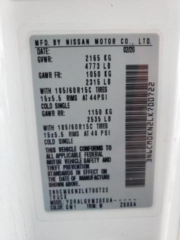 2020 Nissan Nv200 2.5S VIN: 3N6CM0KN2LK700722 Lot: 42783684