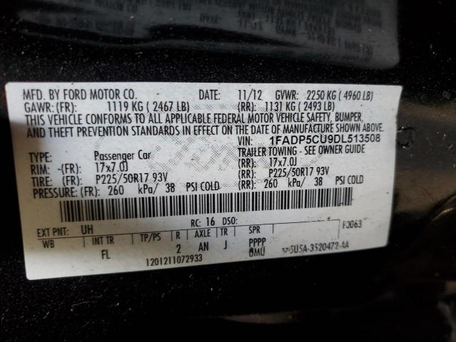 VIN 1FADP5CU9DL513508 2013 FORD CMAX no.12