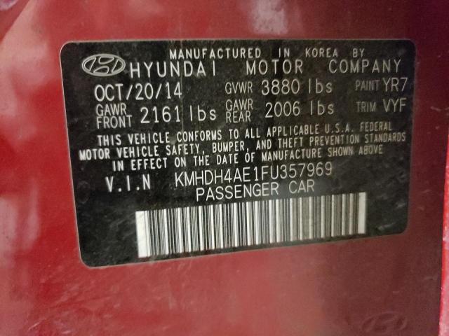 2015 HYUNDAI ELANTRA SE - KMHDH4AE1FU357969