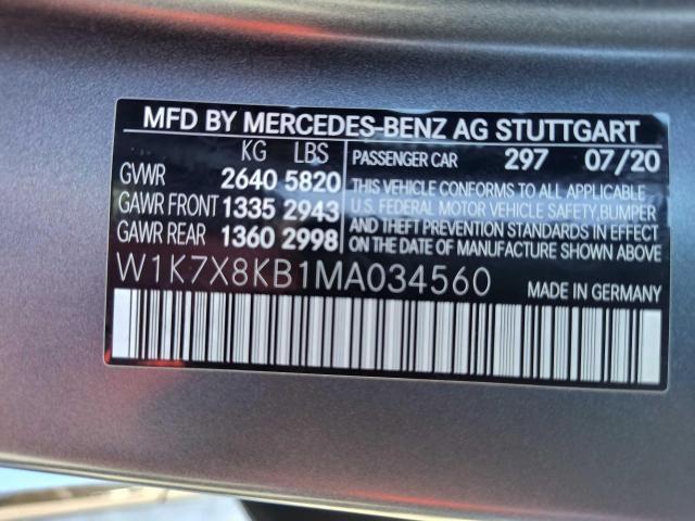 2021 MERCEDES-BENZ AMG GT 63 W1K7X8KB1MA034560