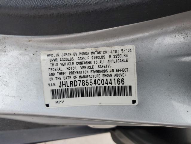 2004 Honda Cr-V Lx VIN: JHLRD78554C044166 Lot: 44875864