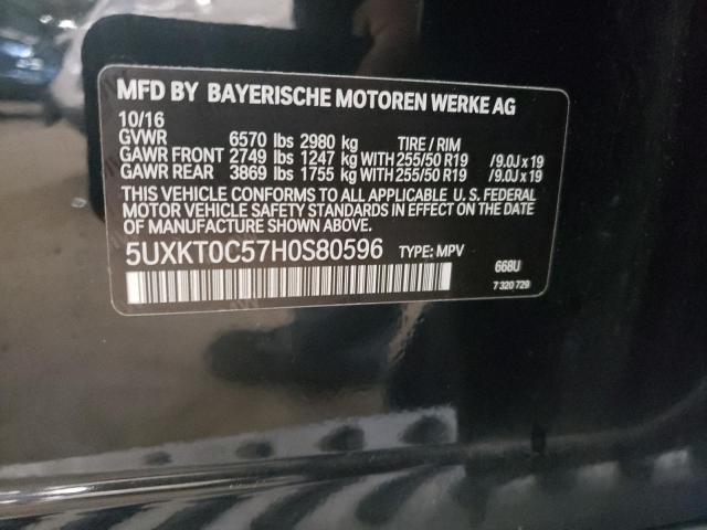 5UXKT0C57H0S80596 2017 BMW X5, photo no. 12