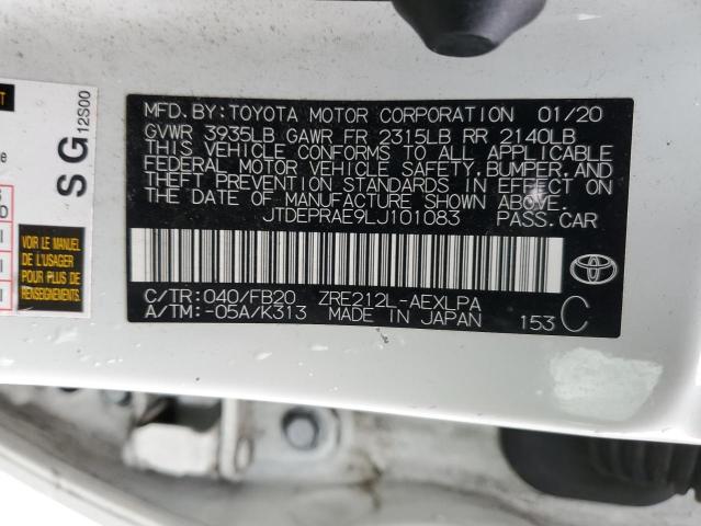 2020 TOYOTA COROLLA LE - JTDEPRAE9LJ101083
