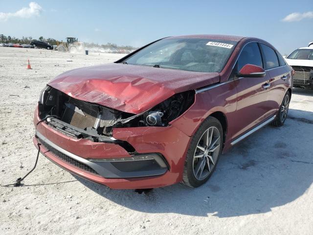 Lot #2421429174 2015 HYUNDAI SONATA SPO salvage car