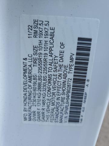 2023 HONDA ODYSSEY EL 5FNRL6H94PB028772