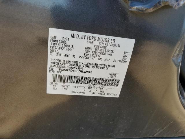 2015 FORD EXPLORER X - 1FM5K7D89FGB22828