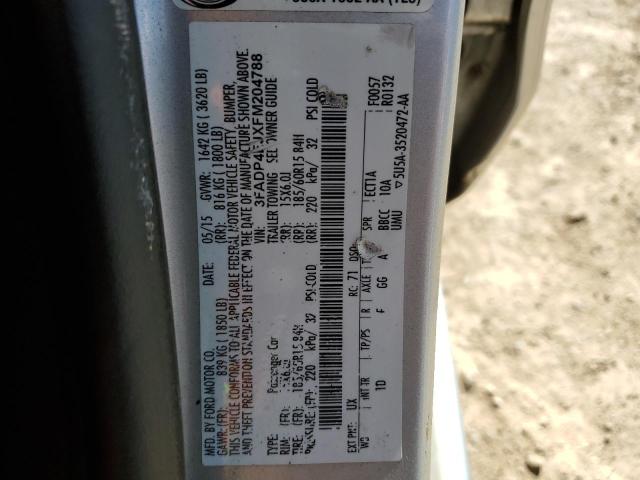2015 FORD FIESTA 3FADP4EJXFM204788