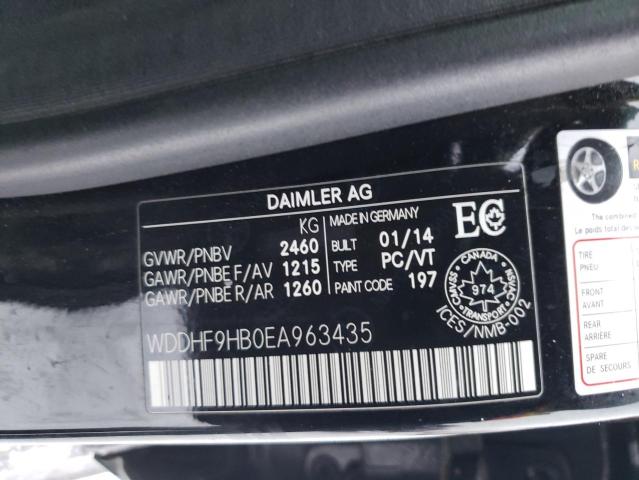 WDDHF9HB0EA963435 2014 Mercedes-Benz E 250 Bluetec