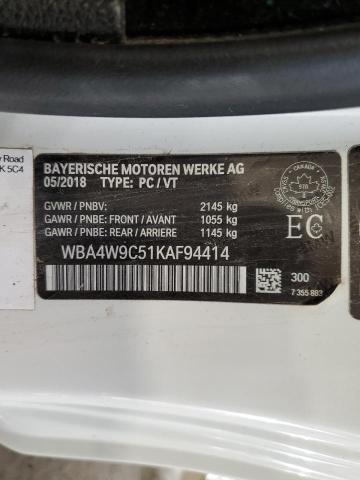 2019 BMW 440XI WBA4W9C51KAF94414