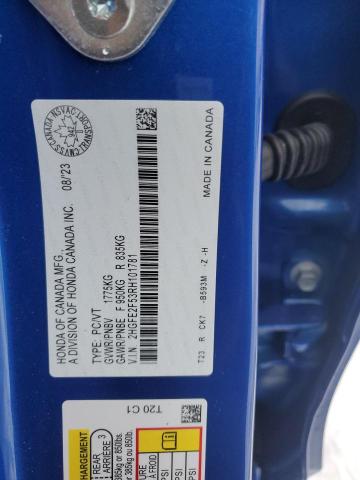 2024 HONDA CIVIC SPOR - 2HGFE2F53RH101781