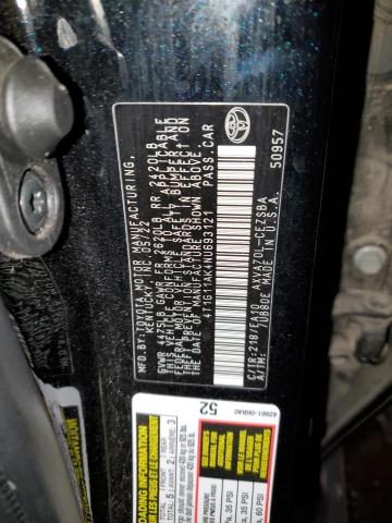 2022 TOYOTA CAMRY SE 4T1G11AK4NU693121