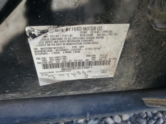 2019 Ford Ecosport Titanium VIN: MAJ3S2KE1KC250611 Lot: 43823264
