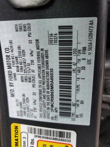 2021 FORD BRONCO SPO 3FMCR9B65MRA86030