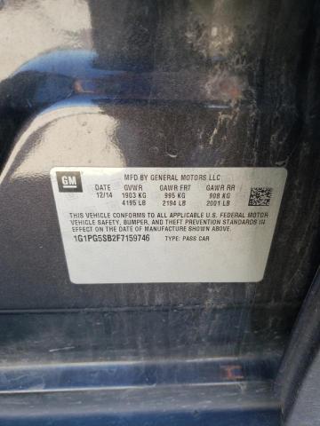 2015 CHEVROLET CRUZE LTZ 1G1PG5SB2F7159746