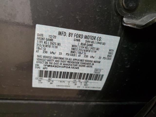 2023 FORD EXPLORER X - 1FMSK8DH3PGA18345