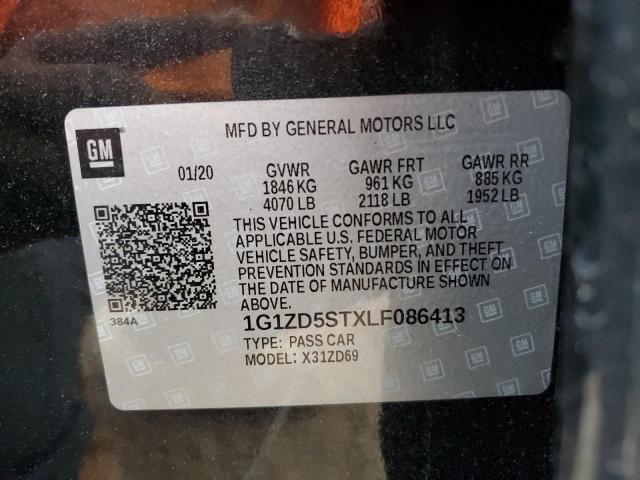 2020 CHEVROLET MALIBU LT 1G1ZD5STXLF086413
