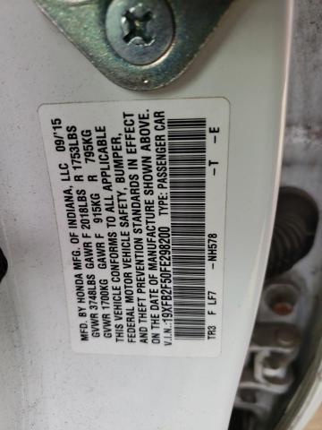 2015 HONDA CIVIC LX 19XFB2F50FE298200