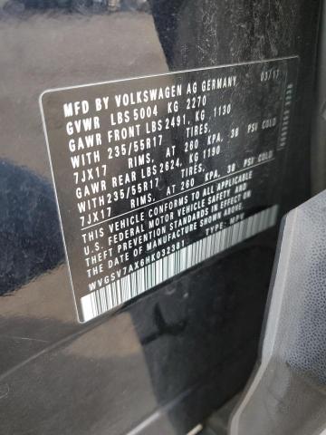 2017 VOLKSWAGEN TIGUAN WOL - WVGSV7AX6HK032381