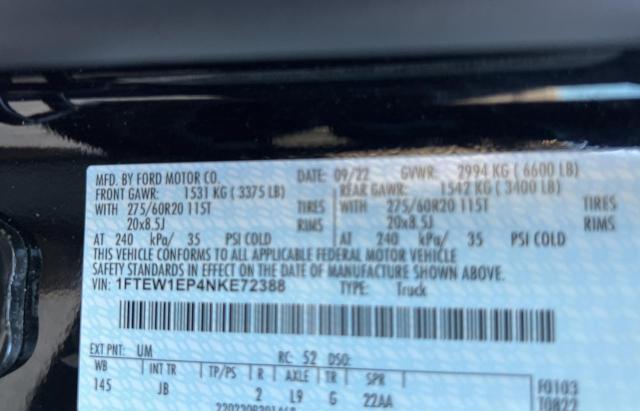 2022 FORD F150 SUPER 1FTEW1EP4NKE72388