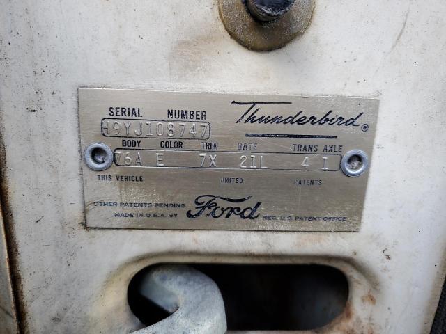Lot #2380579310 1959 FORD THUNDERBIR salvage car