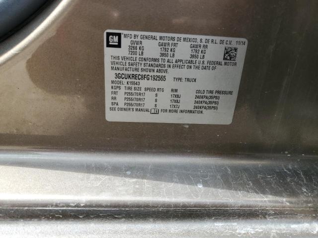 2015 CHEVROLET SILVERADO 3GCUKREC8FG192565