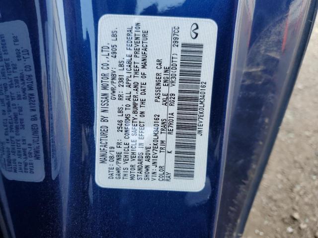 2020 INFINITI Q60 PURE JN1EV7EK0LM340162