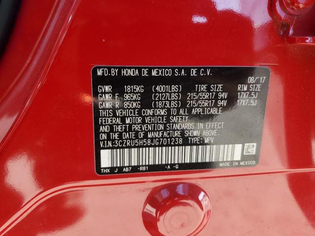 2018 HONDA HR-V EX 3CZRU5H58JG701238