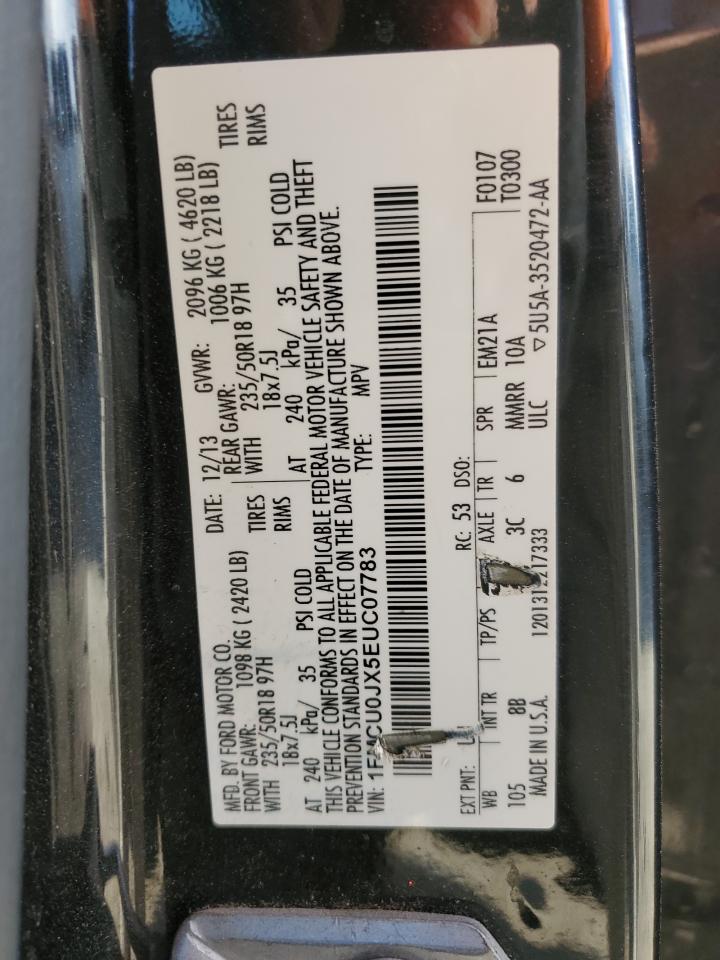 1FMCU0JX5EUC07783 2014 Ford Escape Titanium