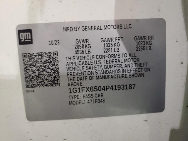 2023 CHEVROLET BOLT EV 2L 1G1FX6S04P4193187
