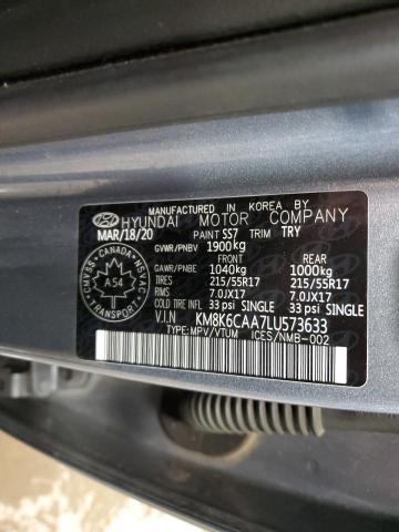 2020 HYUNDAI KONA SEL P - KM8K6CAA7LU573633