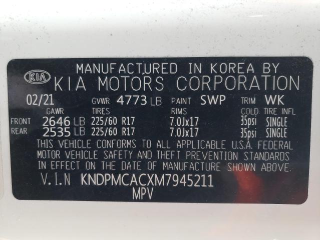 KNDPMCACXM7945211 Kia Sportage L 13